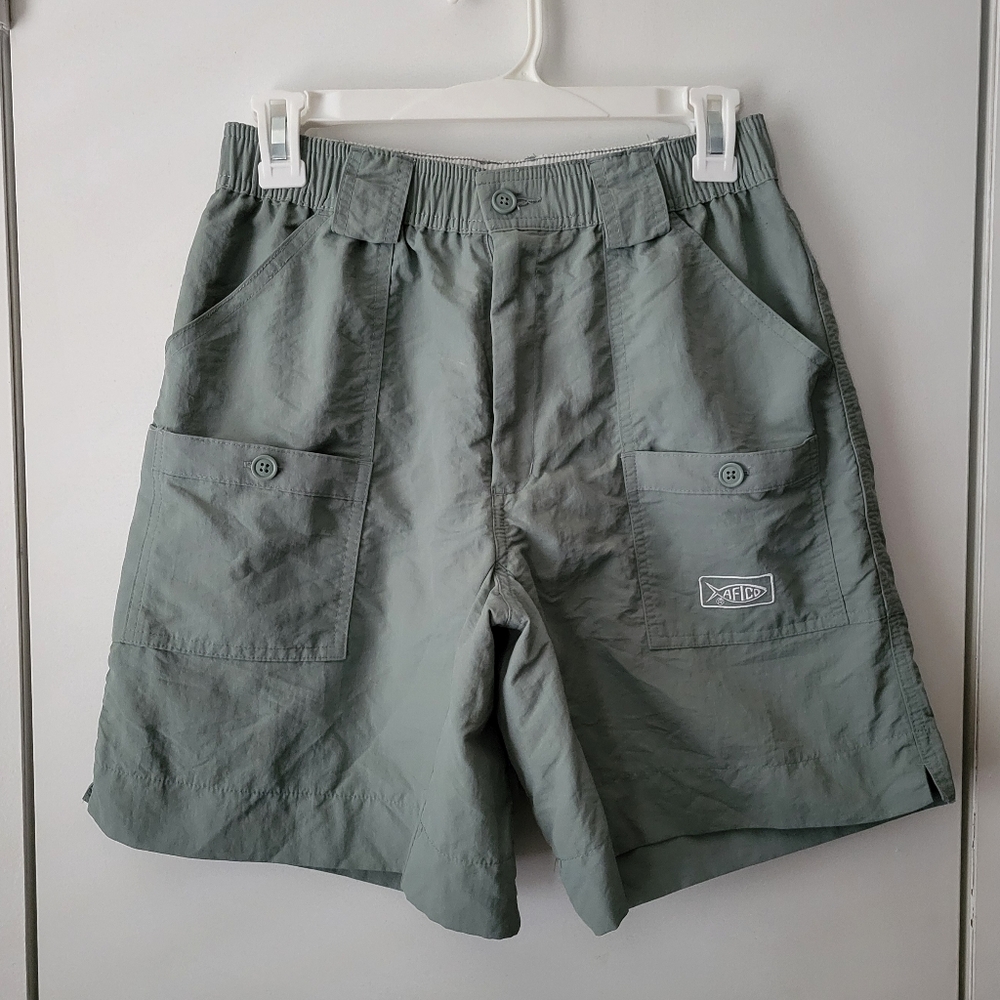 American Fishing Tackle Co Green Shorts